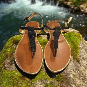 Chic Black and Brown Women's Sandals